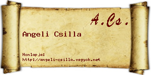 Angeli Csilla névjegykártya